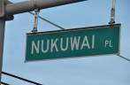 Olha só o nome de rua em Kahului, em Maui, no Havaí
